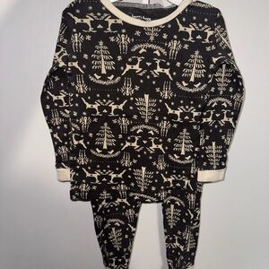 Burt's Bees Black and Cream Kids Pajama Set